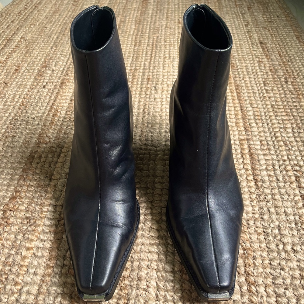 ZARA Leather Ankle Boots
